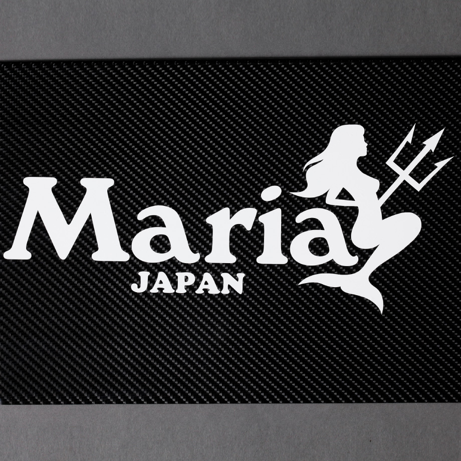 Maria カッティングステッカー（2枚1セット） ヤマシタとマリアが運営する「エギング専門」と「青物ルアー専門」の釣り用品オンラインストア