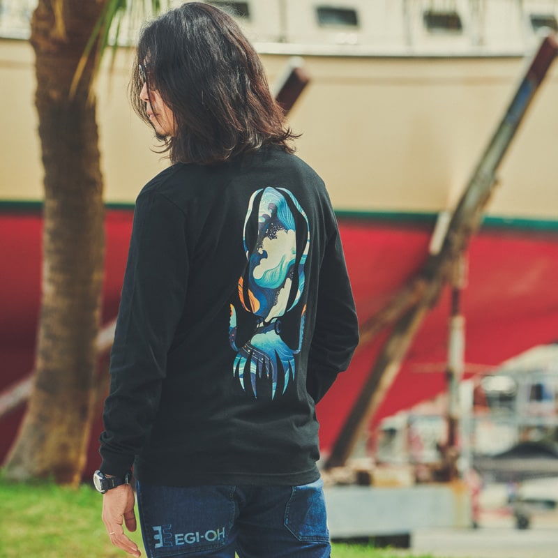 YAMASHITA × I.F.C　AORI COSMIC INK L/S YAMASHITA × I.F.C AORI COSMIC INK L/S TEE（XXLサイズご当選者