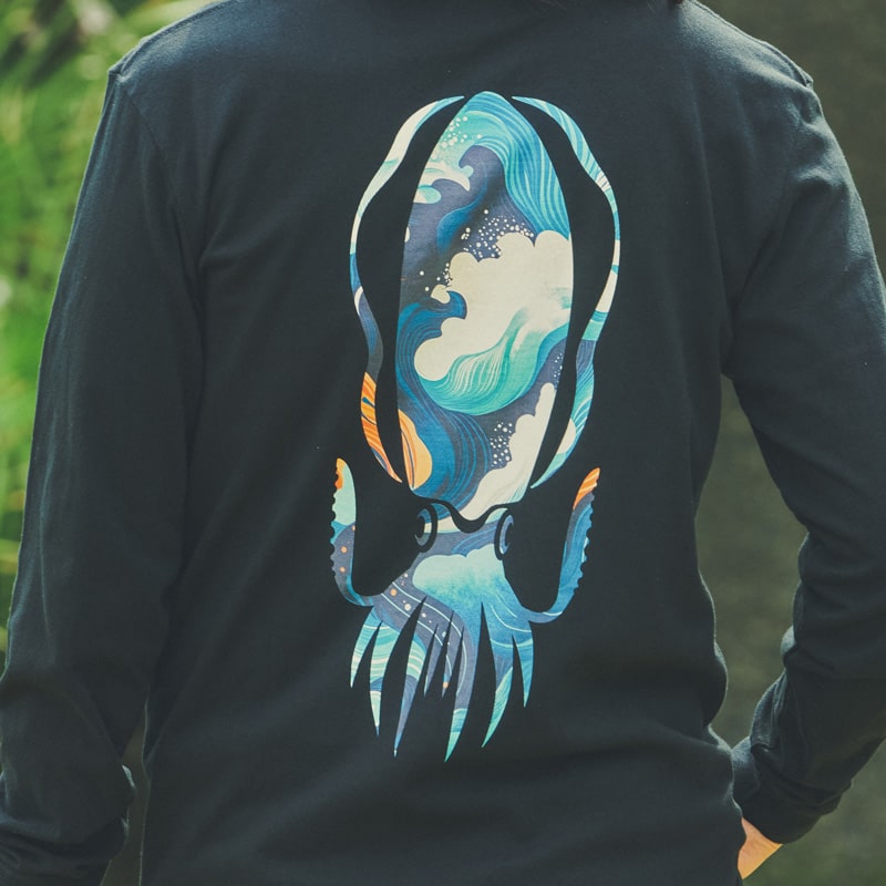 YAMASHITA × I.F.C　AORI COSMIC INK L/S YAMASHITA × I.F.C AORI COSMIC INK L/S TEE（XXLサイズご当選者